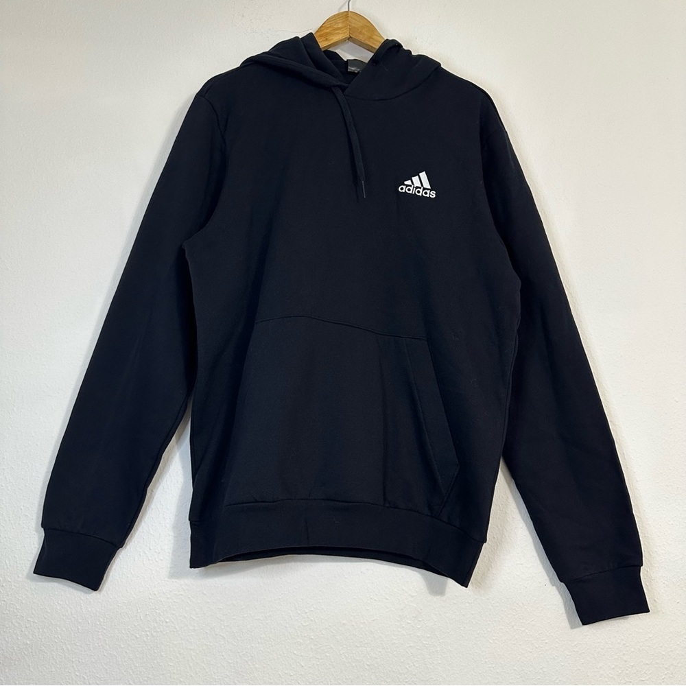 NWT Adidas Feel Cozy Pullover Fleece Hoddie in Black Size M - Picture 2 of 15